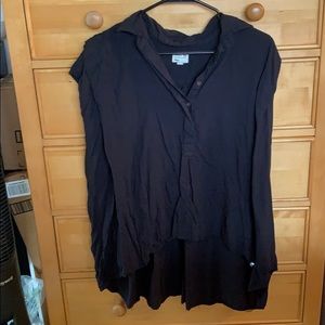 Over Sized Button Down Top